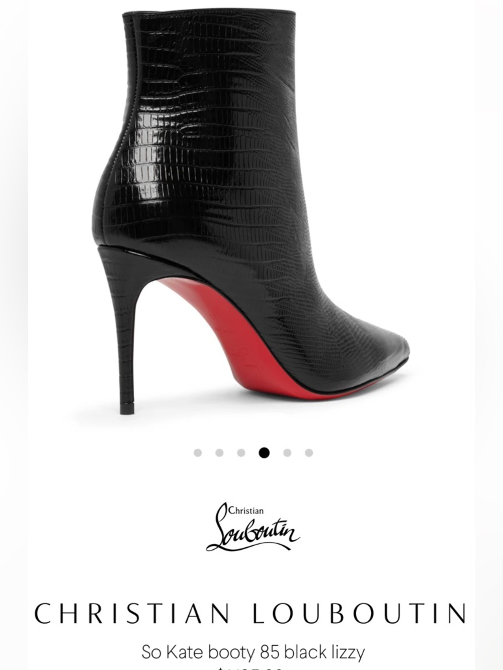 Christian Louboutin So Kate Black Lizzy Bootie 85mm, size 37 - Picture 11 of 12
